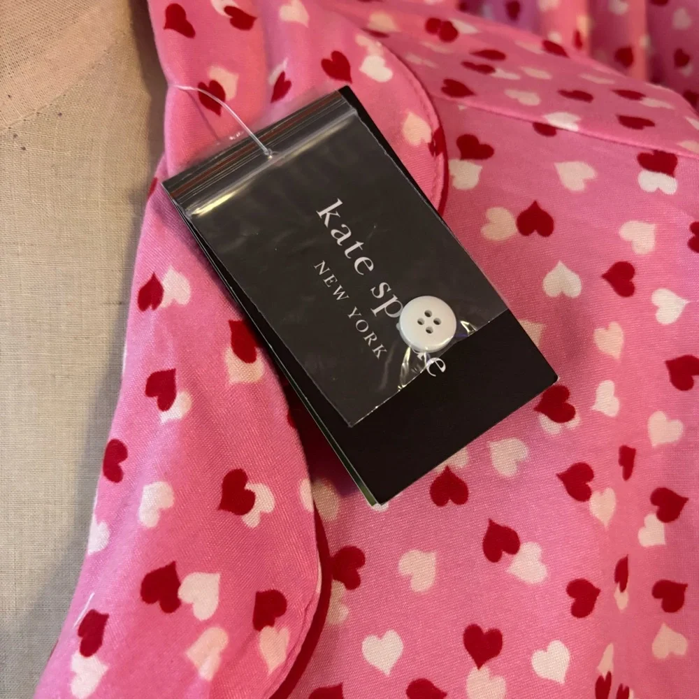 Kate Spade Valentines Day pajamas. New.  Medium - Picture 2 of 6